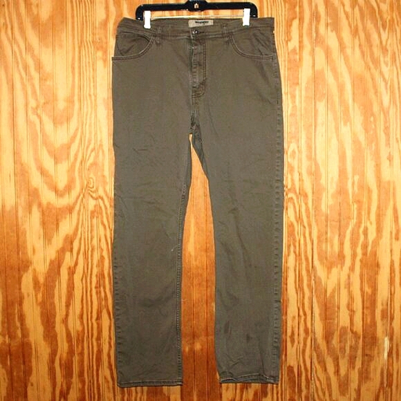 Wrangler Authentics Relaxed Fit Canvas Pants - Size 36x32 - Picture 1 of 7